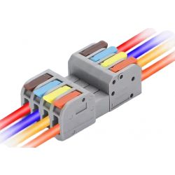 Konektor szybkozłączka 4 kanałowa zatrzaskowa 0,2-4mm²/0,14-4mm² 32A 250V